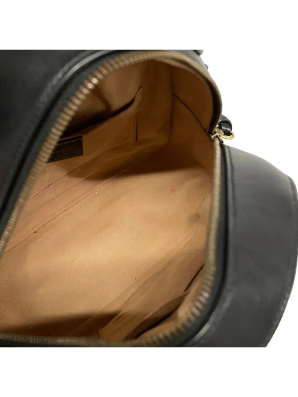 Gucci Backpack GG Marmont Quilted Leather Black Animal Butterfly